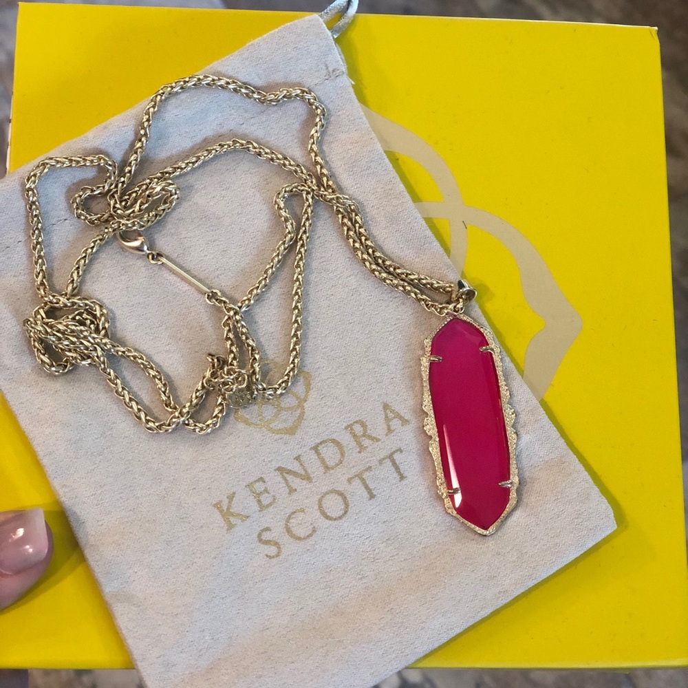 Kendra Scott Necklace Pink and Gold